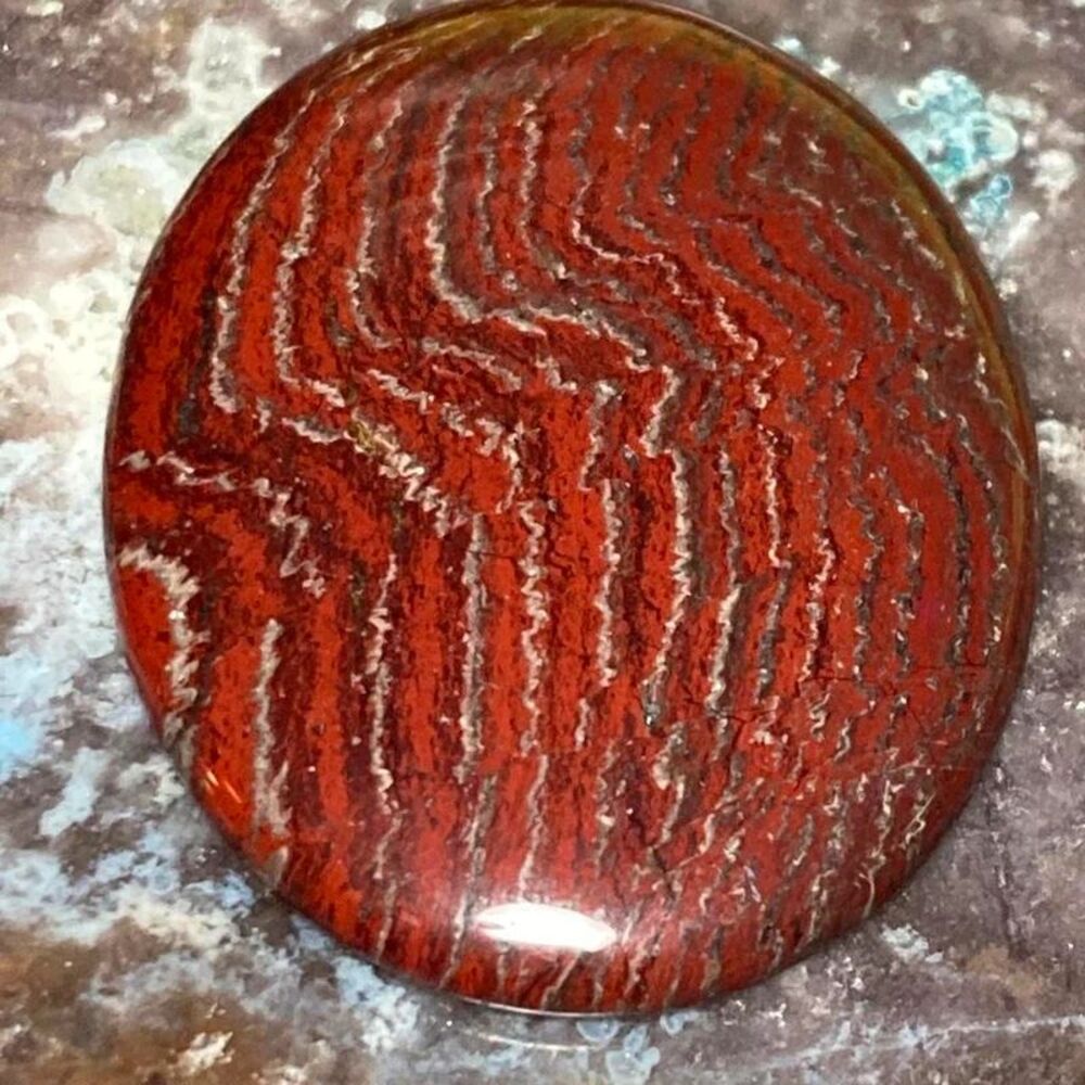 Red snakeskin Jasper Vintage High cabochon